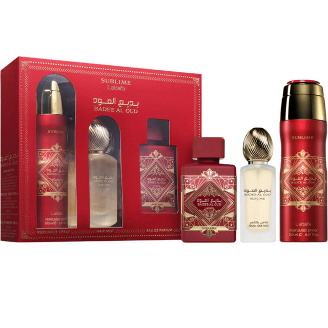LATTAFA BADE'E AL OUD SUBLIME 3 PCS SET FOR MEN
