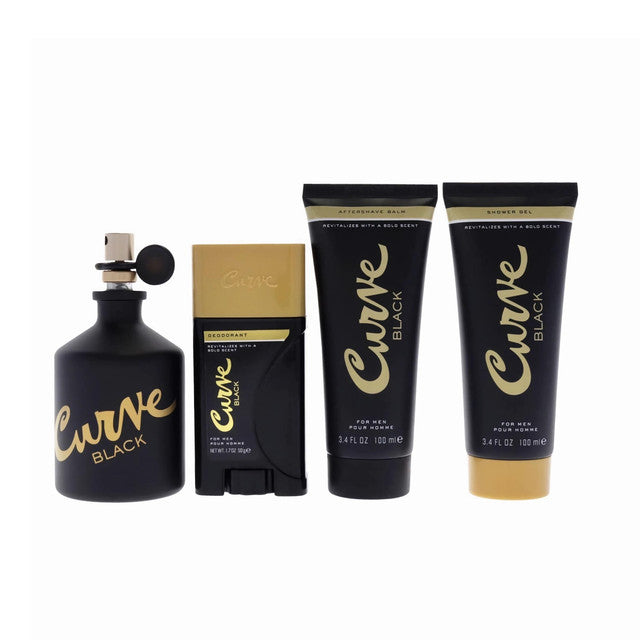 CURVE BLACK 4 PCS SET FOR MEN