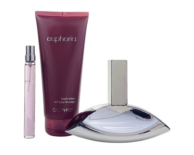 CALVIN KLEIN EUPHORIA 3 PCS SET FOR WOMEN